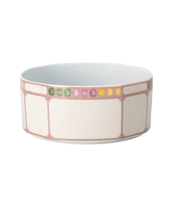 Idyllia bowl Porcelain/Crystal print motif/Citron/Large/Multicolored