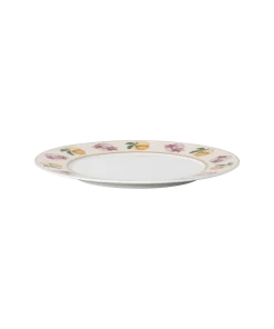 Idyllia dessert plate Porcelain/Crystal print motif/Lily citron/Multicolored
