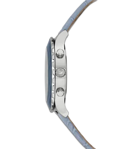 Octea Lux Chrono watch Swiss Made/Leather strap/Blue/Stainless steel