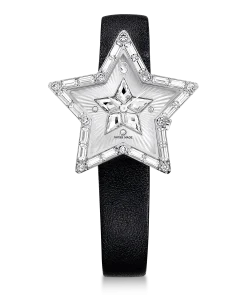 Symbolica Star watch Swiss Made/Star/Leather strap/White/Stainless Steel