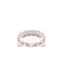 Vittore ring Marquise cut/White/Rose gold-tone plated